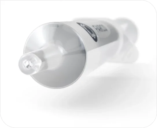 Visual of the FARCO®* INSTILLAGEL® pre-filled syringe